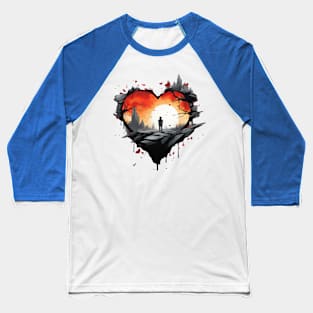 Broken Heart Baseball T-Shirt